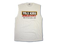 White Sleeveless KISS T-Shirt